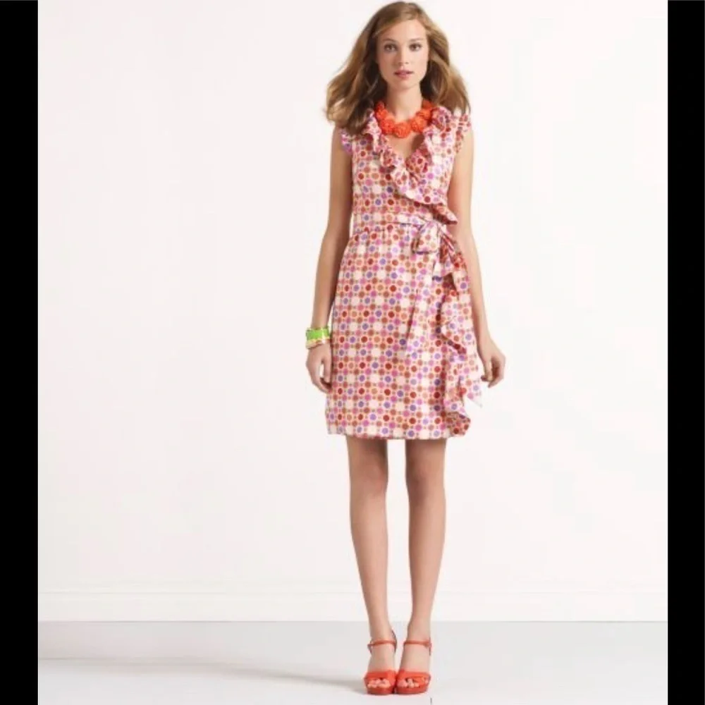 Kate Spade Pink and Orange Floral Dress